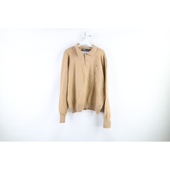 90'S Ralph Lauren CHAPS Herringbone Cotton Knit Sweater Men's M Size Vintage /eaa381162